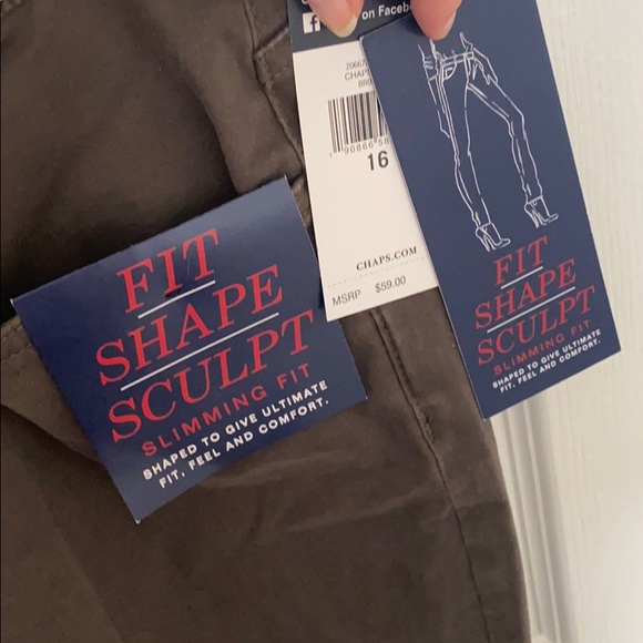 Chaps Denim Slimming Fit Denim - Olive - Picture 3 of 3